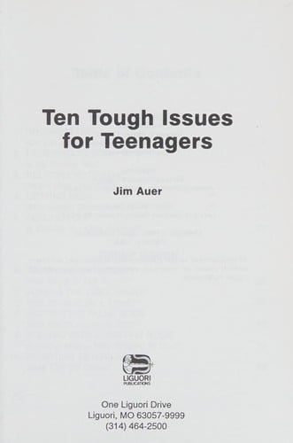 Ten Tough Issues for Teenagers