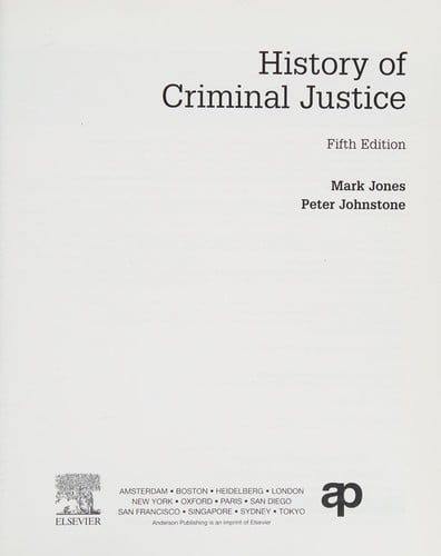 History of criminal justice