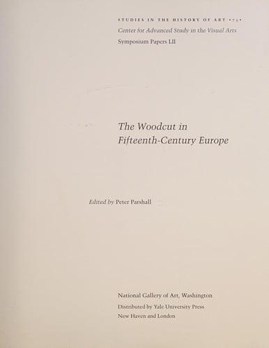 The woodcut in fifteenth-century Europe