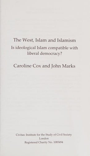 'WEST', ISLAM AND ISLAMISM