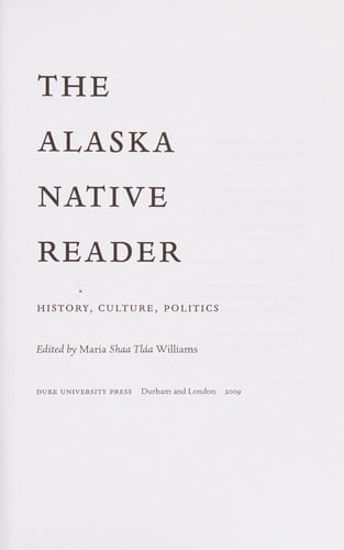 The Alaska native reader