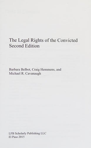 The legal rights of the convicted
