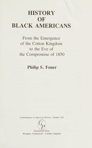 History of black Americans