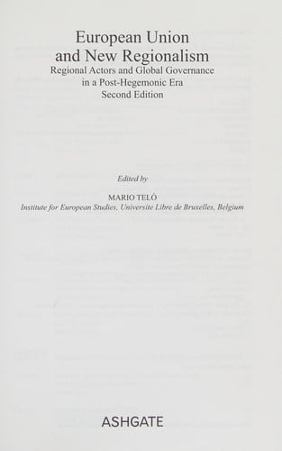 European Union and new regionalism