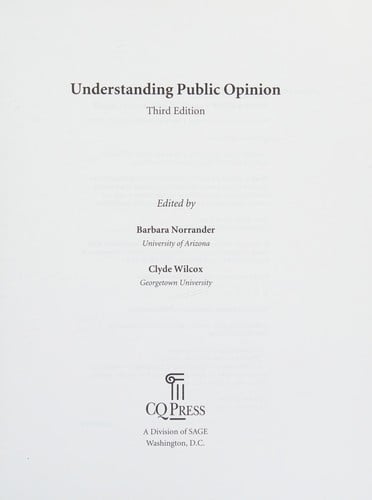 Understanding public opinion