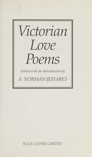 Victorian love poems