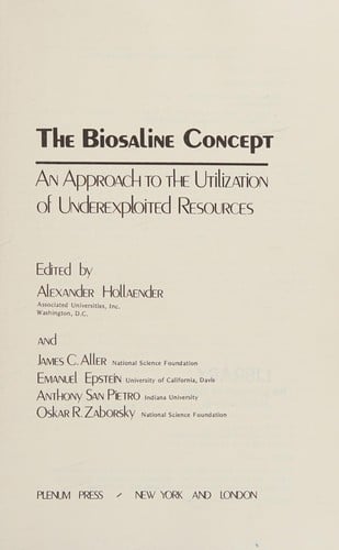 The Biosaline concept