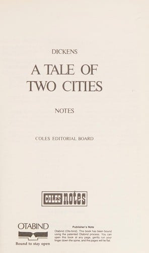 Dickens' 'A Tale of two cities' Notes