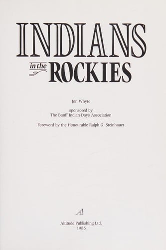 Indians in the Rockies