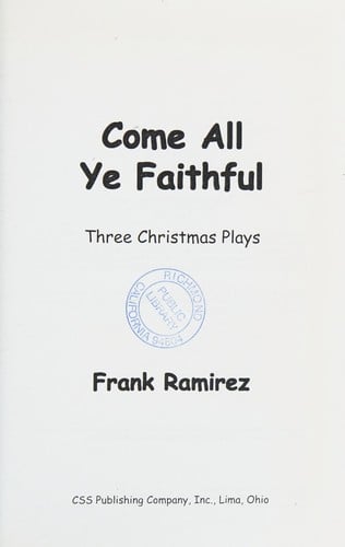 Come all ye faithful