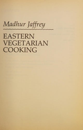 The Madhur Jaffrey cookbook