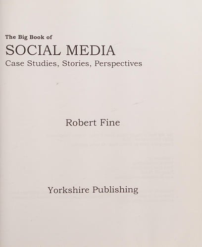 The big book of social media