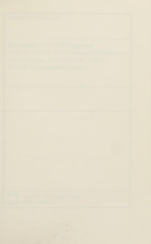 Regional structural change and industrial policy in international perspective