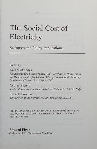 The social cost of electricity