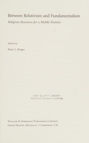 Between relativism and fundamentalism