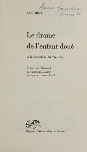 Le drame de l'enfant doué