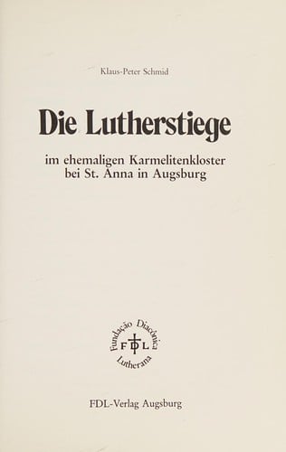 Die Lutherstiege im ehemaligen Karmelitenkloster bei St. Anna in Augsburg