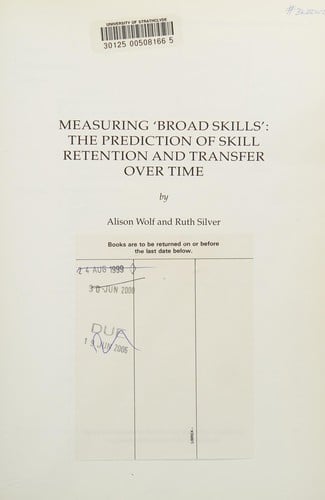 Measuring 'broad skills'