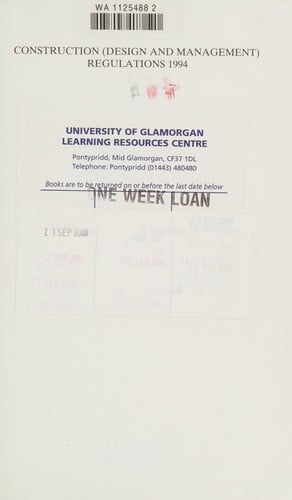 Construction Design and Management Regulations, 1994