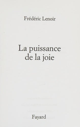 La puissance de la joie