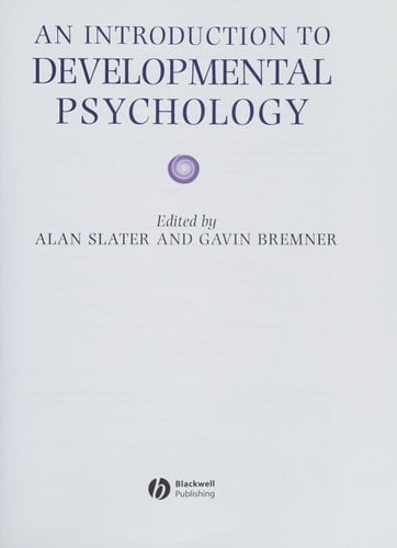 Introduction to developmental psychology