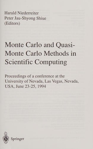 Monte Carlo and quasi-Monte Carlo methods in scientific computing