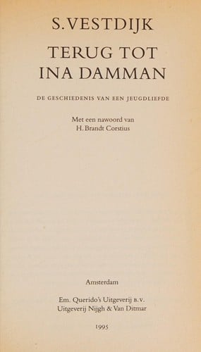 Terug tot ina damman