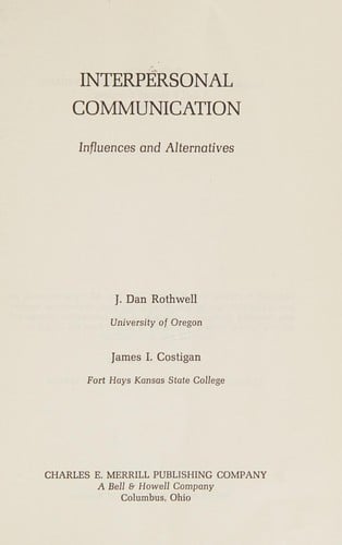 Interpersonal communication