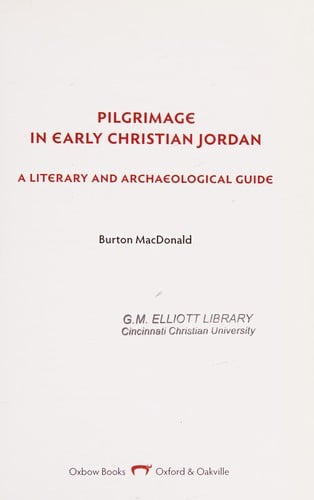 Pilgrimage in early Christian Jordan