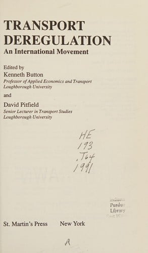 Transport deregulation