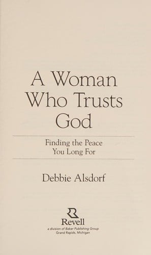 A woman who trusts God