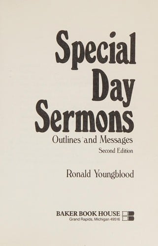 Special day sermons