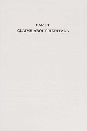 IDEA OF CULTURAL HERITAGE