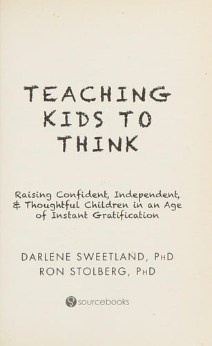Teaching kids to think