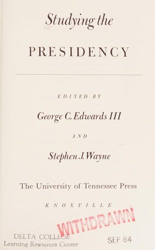 Studying the Presidency