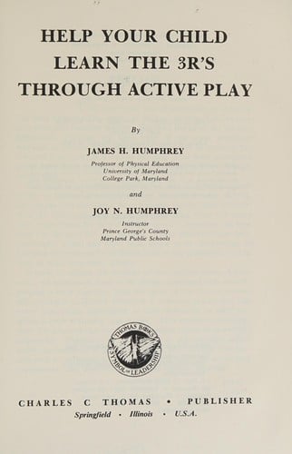 Help your child learn the 3R's through active play