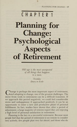 Planning your retirement