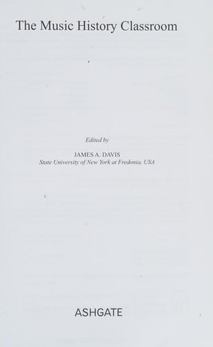 The music history classroom