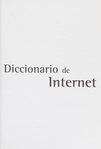 Diccionario de internet
