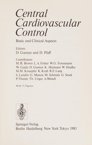 Central cardiovascular control