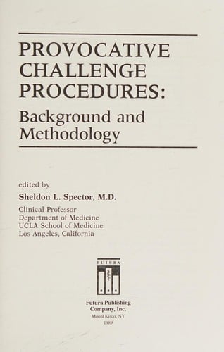 Provocative challenge procedures