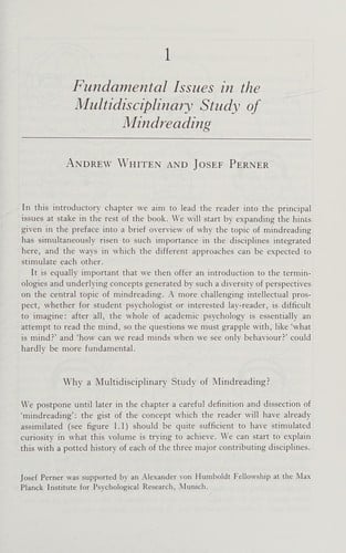 Natural theories of mind
