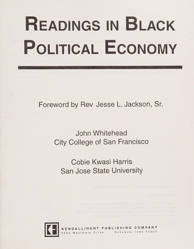 Readings in black political economy