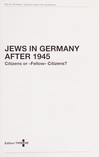 Jews in Germany after 1945