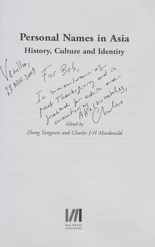 Personal names in Asia