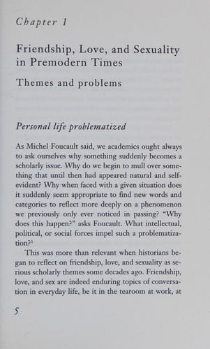 Friendship and love, ethics and politics