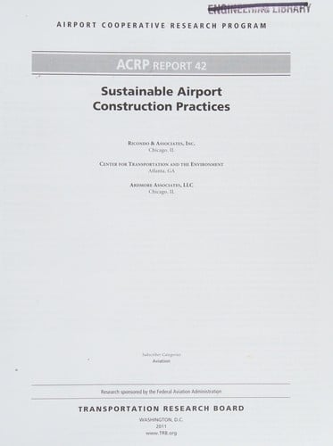 Sustainable airport construction practices