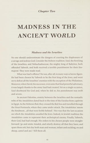 Madness in civilization