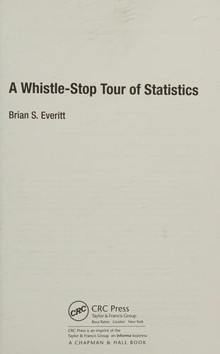 A whistle-stop tour of statistics