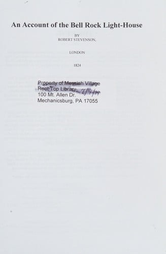 An account of the Bell Rock light house